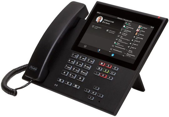 Auerswald COMfortel D-600 Verkabelt IP-Telefon mit 6 Linien in Schwarz