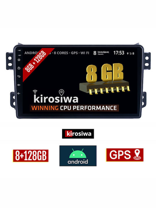 Kirosiwa Sistem Audio Auto pentru Suzuki Afișare 2008+ (Bluetooth/USB/AUX/WiFi/GPS) cu Ecran Tactil 9"