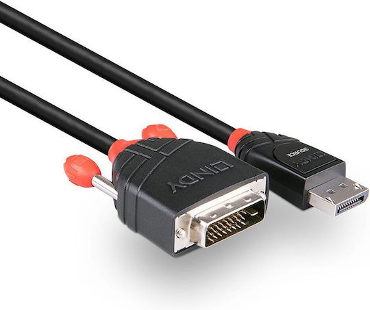 Lindy Cablu DVI-D - DisplayPort 5m Negru (41493)