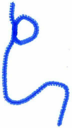 Rohrdrähte 20 Stück in Blau Farbe