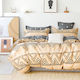 Beauty Home Σετ Κουβερλί Υπέρδιπλο Βαμβακοσατέν Εμπριμέ 230x260cm 3τμχ