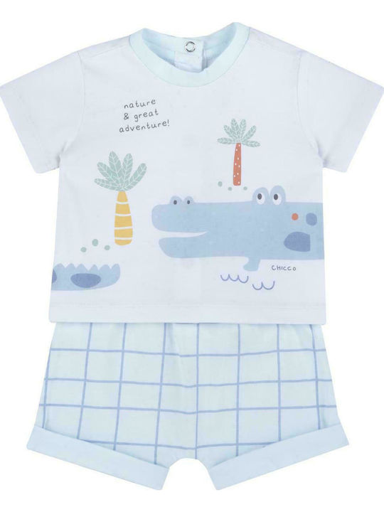 Kids' Set with Shorts Summer 2pcs White