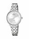 Festina Mademoiselle Γυναικείο Ρολόι 30.5mm Μπαταρίας με Ασημί Ατσάλινο Μπρασελέ