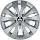 Jestic Car Hubcap Set Storm X with Mitsubishi Emblem 15" 4pcs Silver