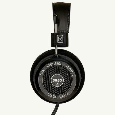 Grado SR60X Prestige Series Wired On Ear Hi-Fi Headphones Blacα