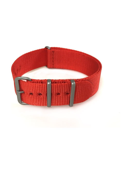 Fabric Strap Nato Red 20mm