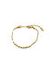 Kette Hand Spirale aus Stahl Vergoldete Dünne mit einer Dicke von 2.5mm und einer Länge von 20cm