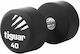 Tiguar Hexagon Rubber Dumbbell PU 1 x 40kg