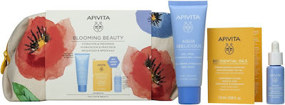 Apivita Blooming Beauty Aqua Beelicious Oil-Free Hydrating Σετ Περιποίησης με Κρέμα Προσώπου και Serum