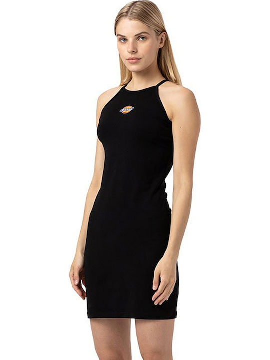 Dickies Chain Lake Καλοκαιρινό Mini Φόρεμα Μαύρο