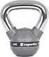 inSPORTline Silver Rubber Kettlebell 4kg