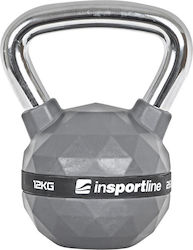 inSPORTline Kettlebell Gummi 12kg Silber