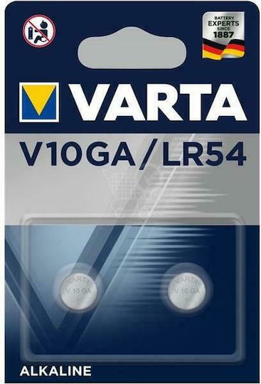 Varta V10GA Αλκαλικές Μπαταρίες Ρολογιών LR54 1.5V 2τμχ