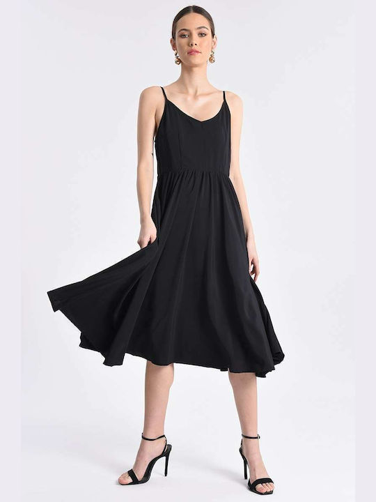 Molly Bracken Sommer Midi Kleid Schwarz