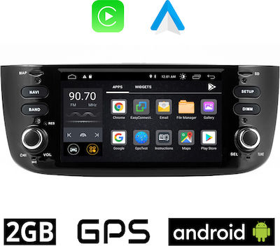 Sistem Audio Auto pentru Fiat Punto Evo / Punct 2009+ (Bluetooth/USB/WiFi/GPS) cu Ecran Tactil 6.1"