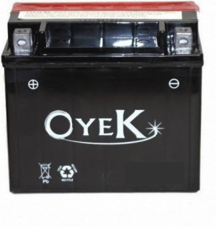 Oyek Closed Type Motorcycle Battery YTZ5S-BS with Capacity 4Ah
