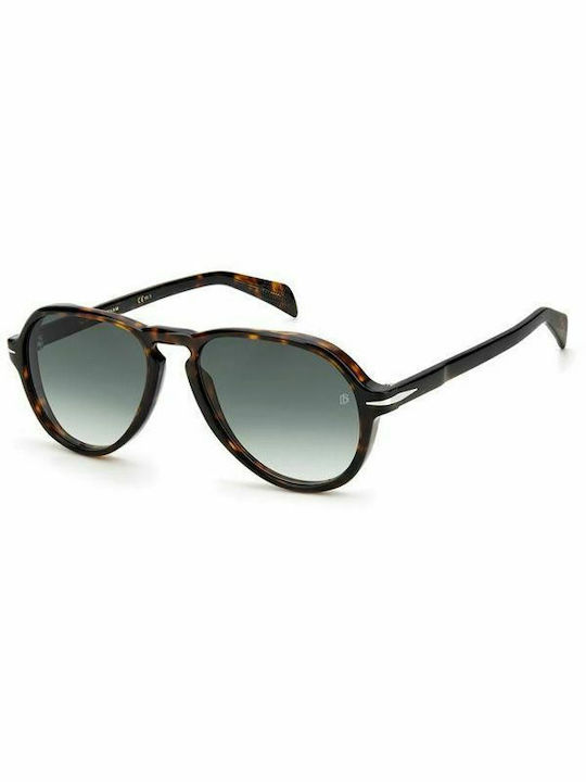 David Beckham Men's Sunglasses with Brown Tartaruga Plastic Frame DB 7079/S 086/9K