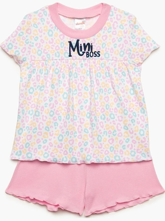 Minerva Kids' Pajamas Summer Multicolored Mini Boss