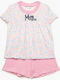 Minerva Kids' Pajamas Summer Multicolored Mini Boss