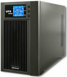 Qoltec Uninterruptible Power Supply UPS On-Line 3000VA 2400W με 4 Πρίζες