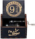 Spieluhr Harry Potter 9 3/4 aus Holz Schwarz