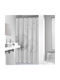 Sealskin Flow Shower Curtain Fabric 180x200cm White / Grey 800142