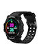 FD68S Smartwatch with Heart Rate Monitor (Black)