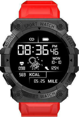 FD68S Smartwatch με Παλμογράφο (Κόκκινο)