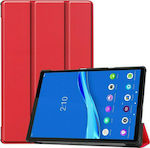 Tri-Fold Flip Cover Piele artificială Roșu (Galaxy Tab A8)