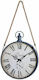 Etoile Antikes Wanduhr Metallisch Gray 36x65cm