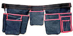 Fabric Tool Belt with 5 Compartments