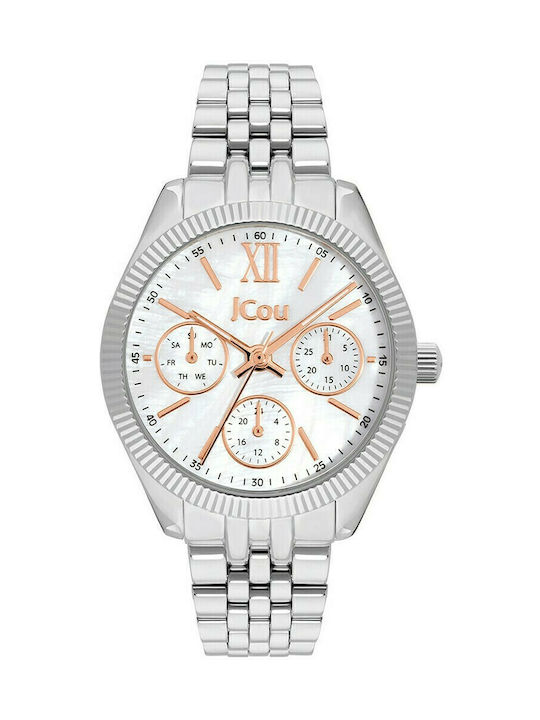 Jcou Queen's Watch Chronograph with Silver Meta...