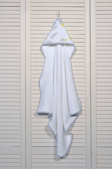 Baby Oliver Hooded Baby Bath Towel Yellow