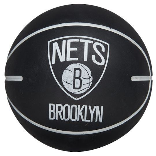 Wilson Dribbler Brooklyn Nets Παιδική Μπάλα Μπάσκετ Μαύρη