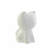 DKD Home Decor Lumini LED Lampă decorativă pentru copii Pisică Alb 13.6x17x21εκ.