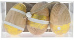 Iliadis Easter Egg Wooden Easter Egg Wooden 4x6pcs Set of 3pcs