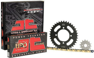 JT Sprockets Kette & Ritzel-Kit (14-38-428) für Kawasaki KAZE R 115 2013-2015