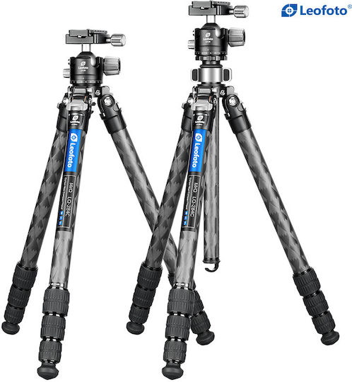 Leofoto Camera Tripod LQ-284C+LH-30 LQ-284C+LH-30 from Carbon Fiber with Spherical Head