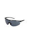 Under Armour Unisex Sunglasses with Black Plastic Frame and Black Lens UA 0003/G/S 003/KA