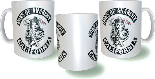 Rock Deal Sons Of Anarchy Κούπα Κεραμική Λευκή 325ml