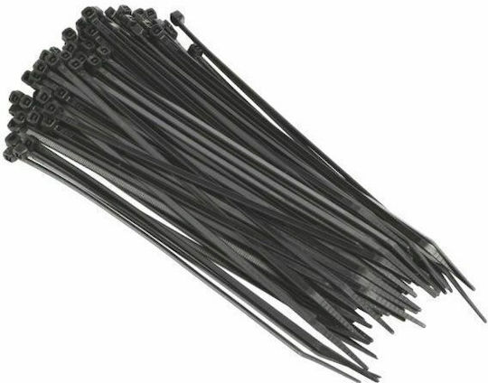GTC Δεματικά Καλωδίων Πλαστικά 430mmx4.8mm σε Μαύρο χρώμα (100τμχ) (04-7833)