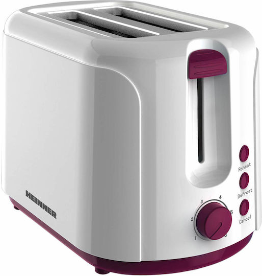 Heinner Тостер Двуместна 750W Бяла