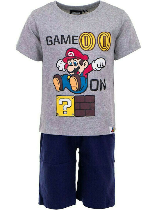 Nintendo Pijama pentru copii De vară Gri