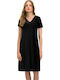 Vamp Damen Kleid Strand Schwarz