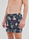 Everyday Scenic Volley Costume de Baie Bărbați Pantaloni Scurți Negri Floral
