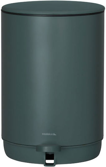 Sealskin Mind Μεταλλικό Καλαθάκι Μπάνιου 5lt Dark Green