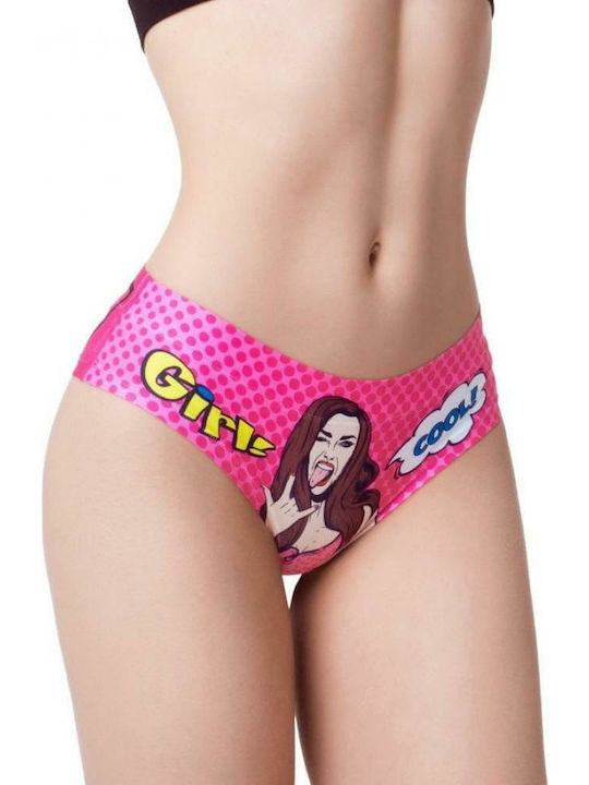 MeMeMe Comic Fans Damen-Slips Fuchsie