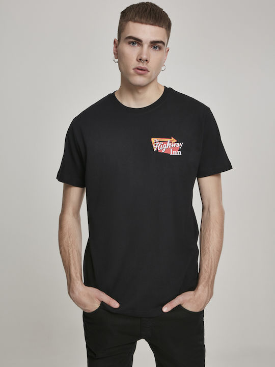 Mister Tee Highway Inn T-shirt Bărbătesc cu Mânecă Scurtă Negru