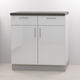 Cabinete de bucătărie de podea Glamour 80x48x82cm White High Gloss