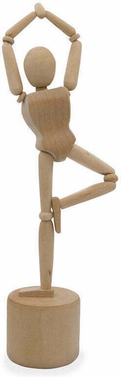 Kikkerland Dekorativ Statuette aus Holz 8x4.8x21cm 1Stück